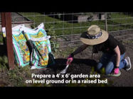 Picture of 4' x 6' Upstart Garden Mat complete kit with seed balls by Jumpstart